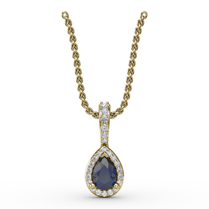 Statement Sapphire and Diamond Pendant