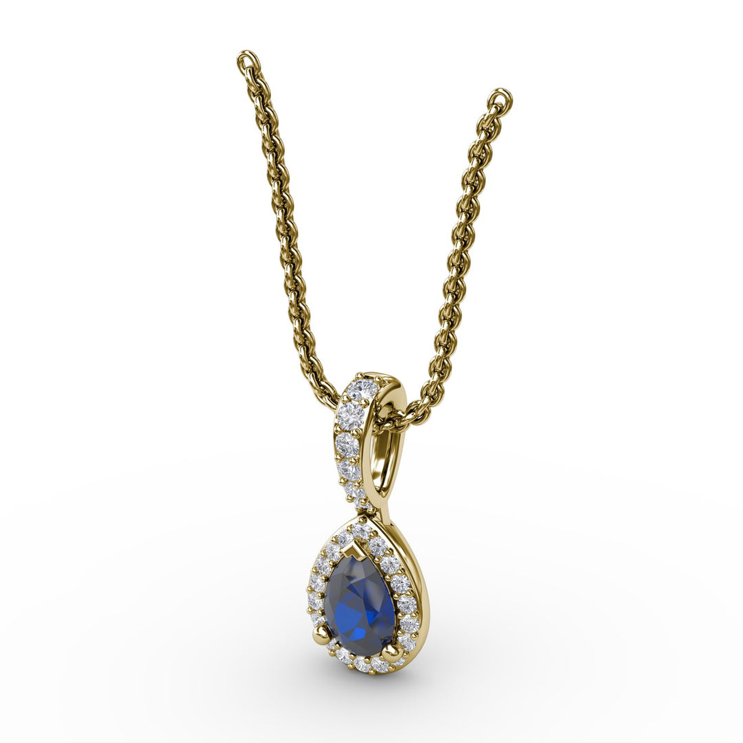 Statement Sapphire and Diamond Pendant