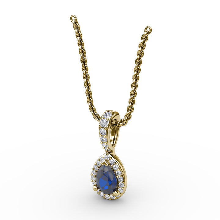 Statement Sapphire and Diamond Pendant
