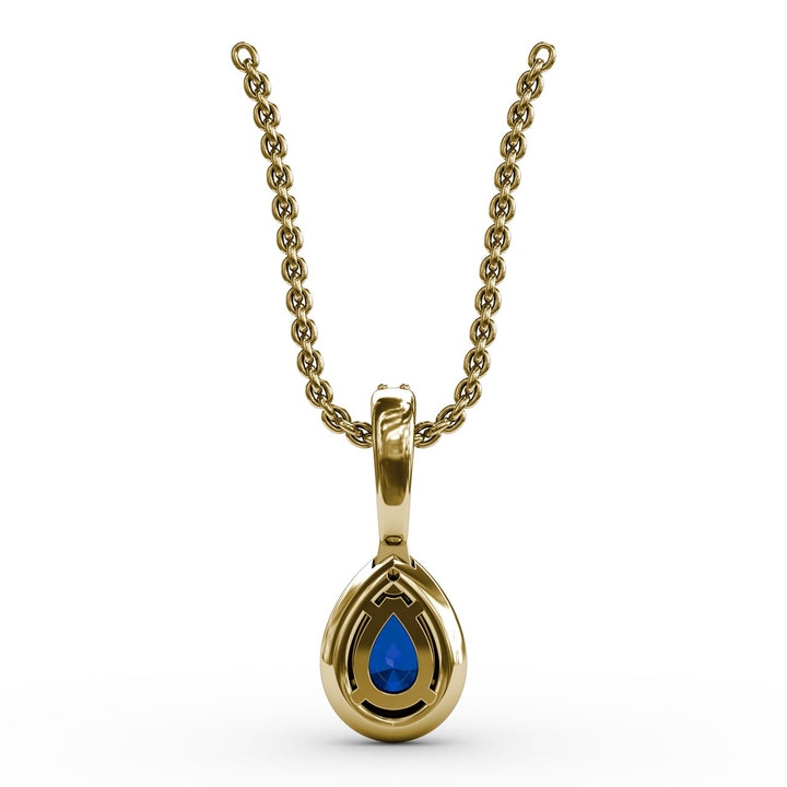 Statement Sapphire and Diamond Pendant