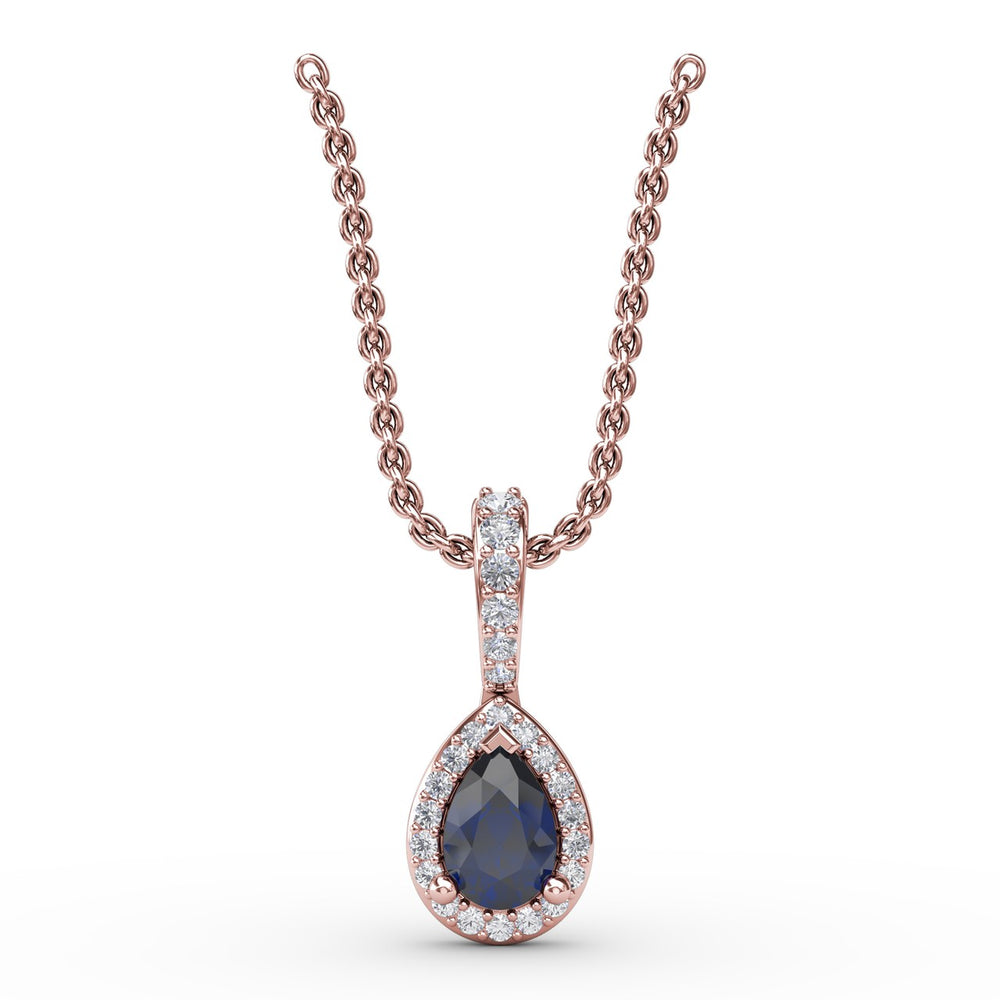Statement Sapphire and Diamond Pendant