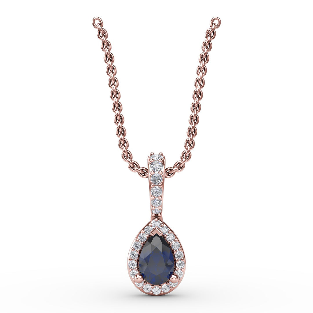 Statement Sapphire and Diamond Pendant