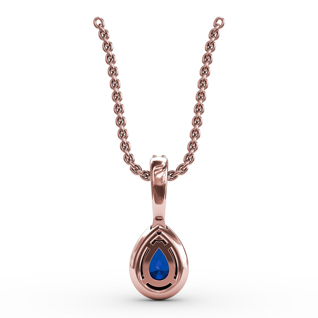Statement Sapphire and Diamond Pendant