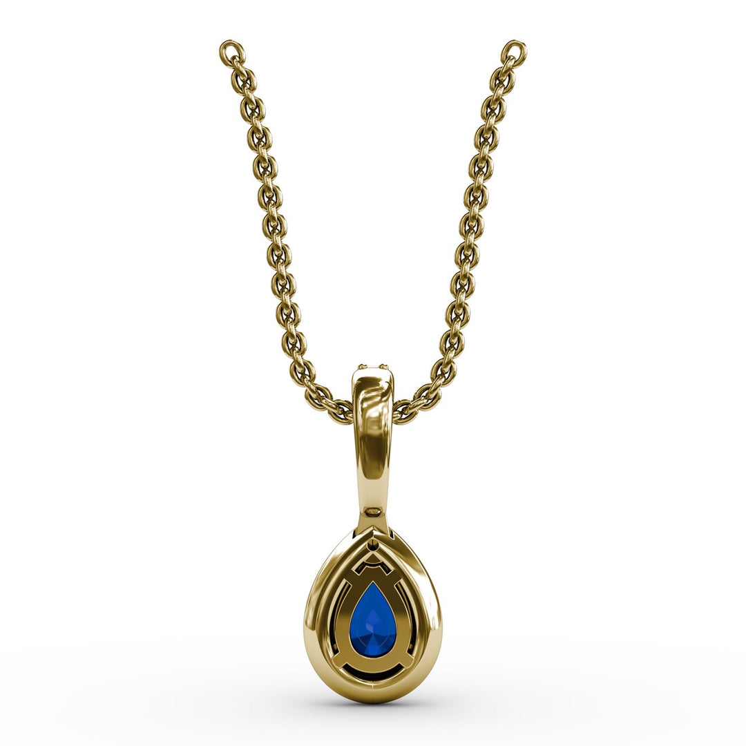 Statement Sapphire and Diamond Pendant
