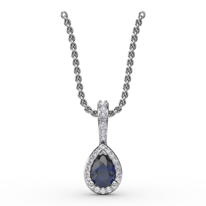 Statement Sapphire and Diamond Pendant