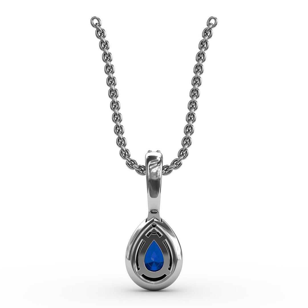 Statement Sapphire and Diamond Pendant