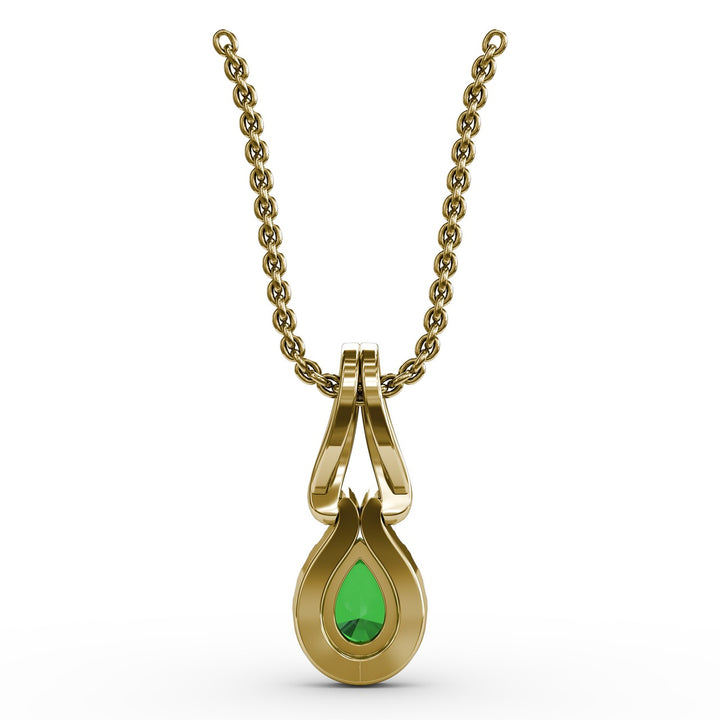 Make A Statement Emerald and Diamond Pendant