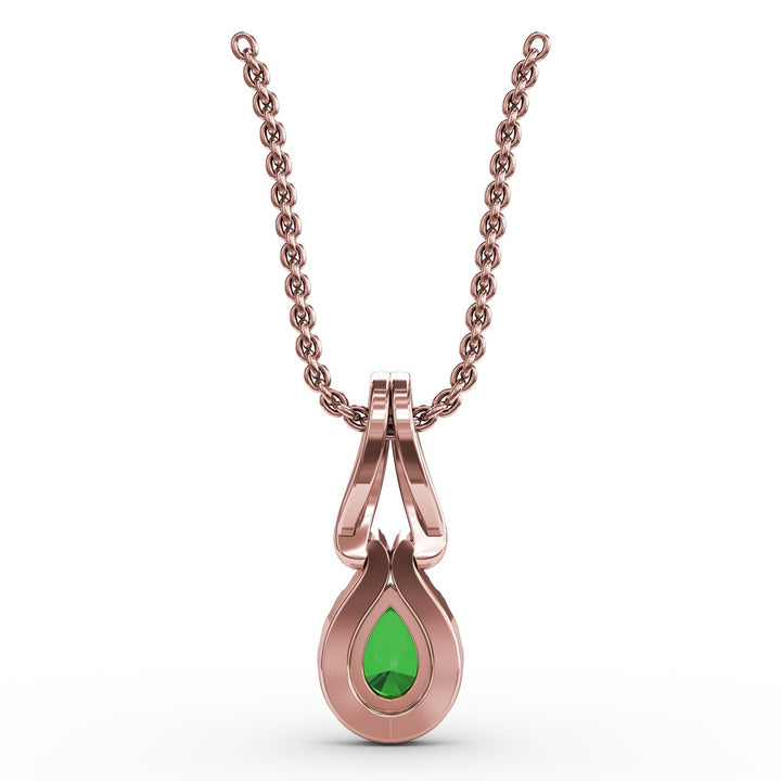 Make A Statement Emerald and Diamond Pendant