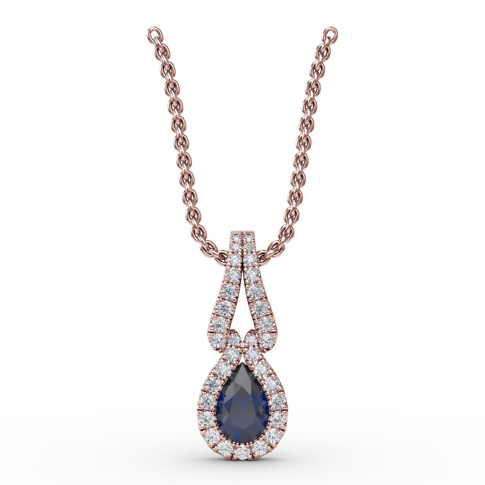 Make A Statement Sapphire and Diamond Pendant