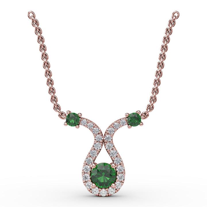 Full of Life Emerald and Diamond Pendant