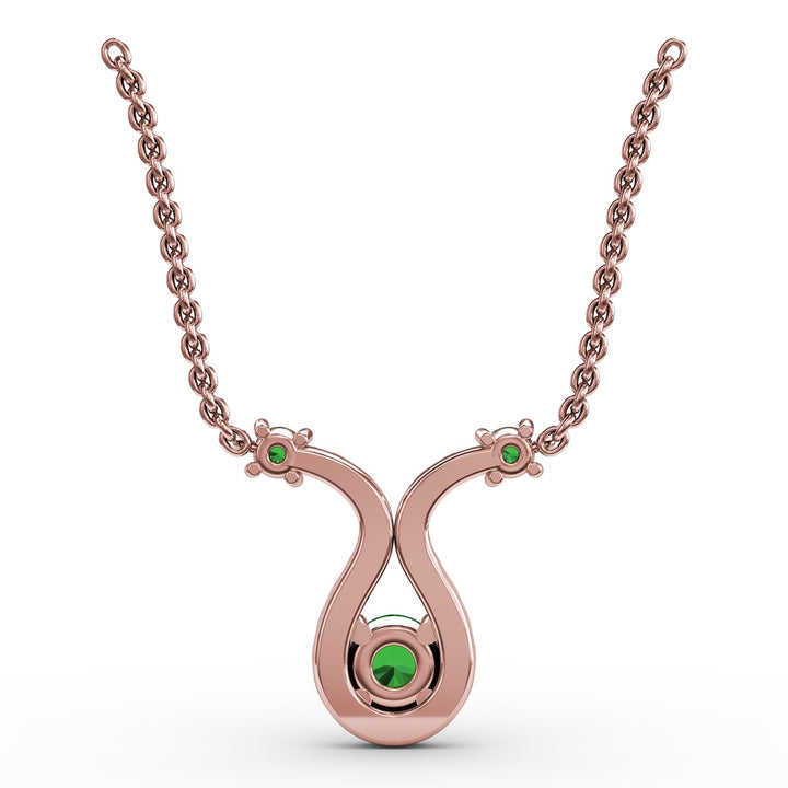 Full of Life Emerald and Diamond Pendant