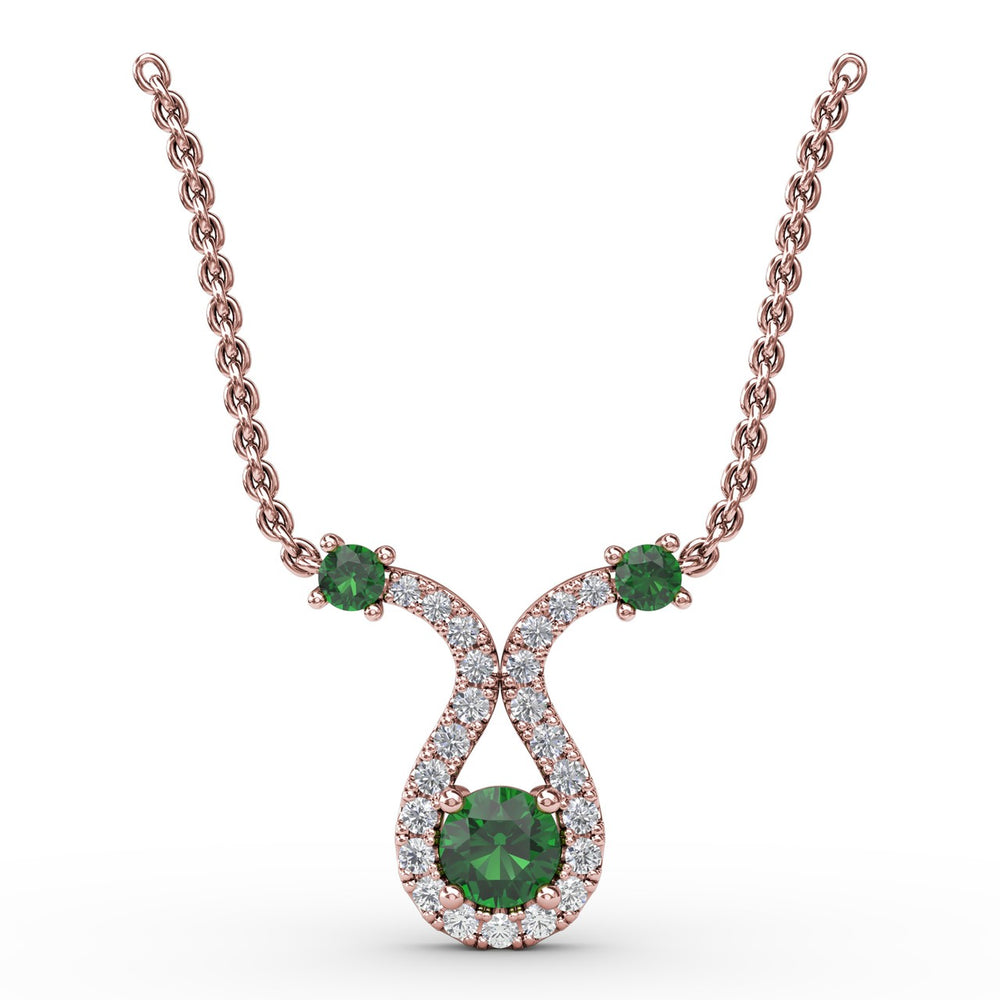 Full of Life Emerald and Diamond Pendant