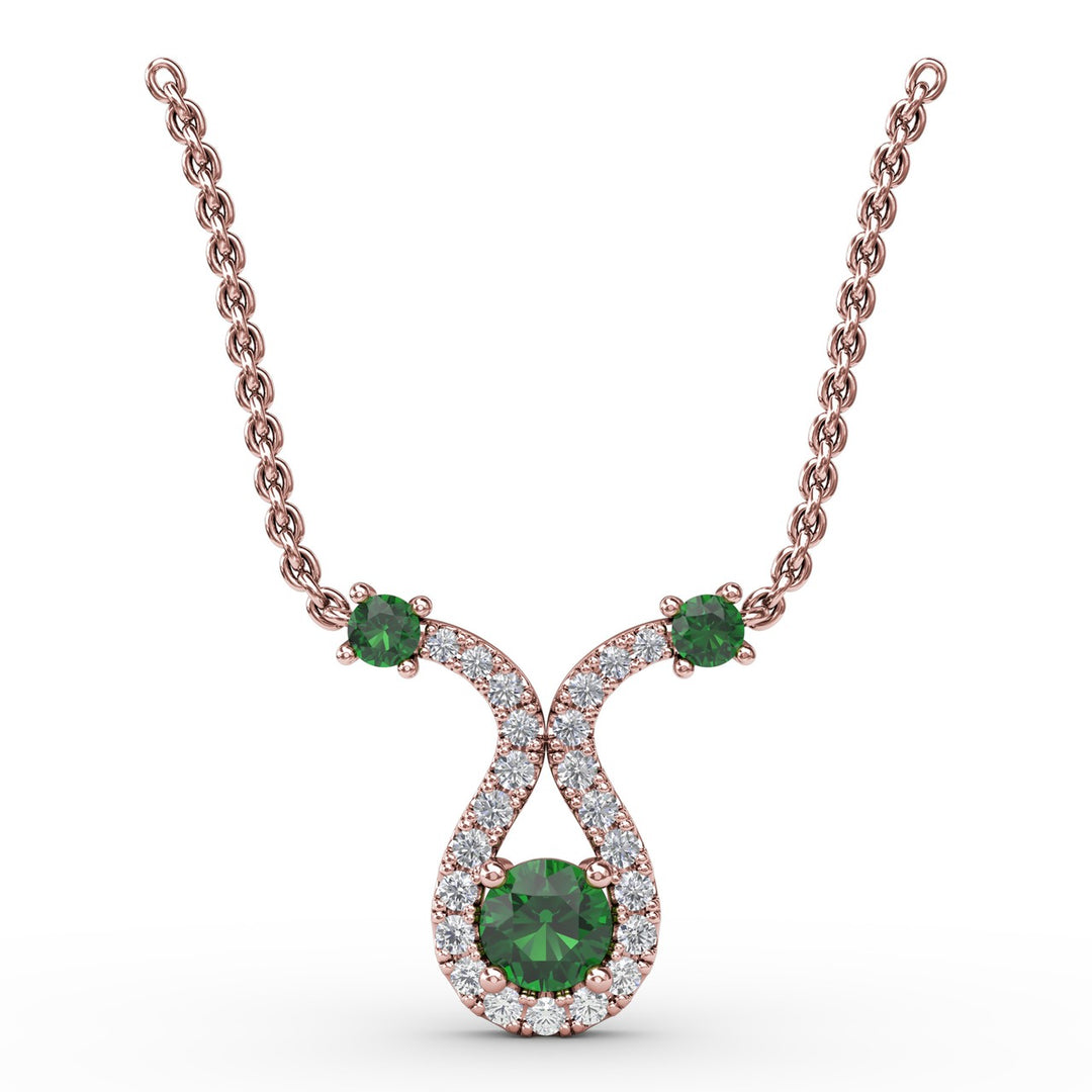 Full of Life Emerald and Diamond Pendant