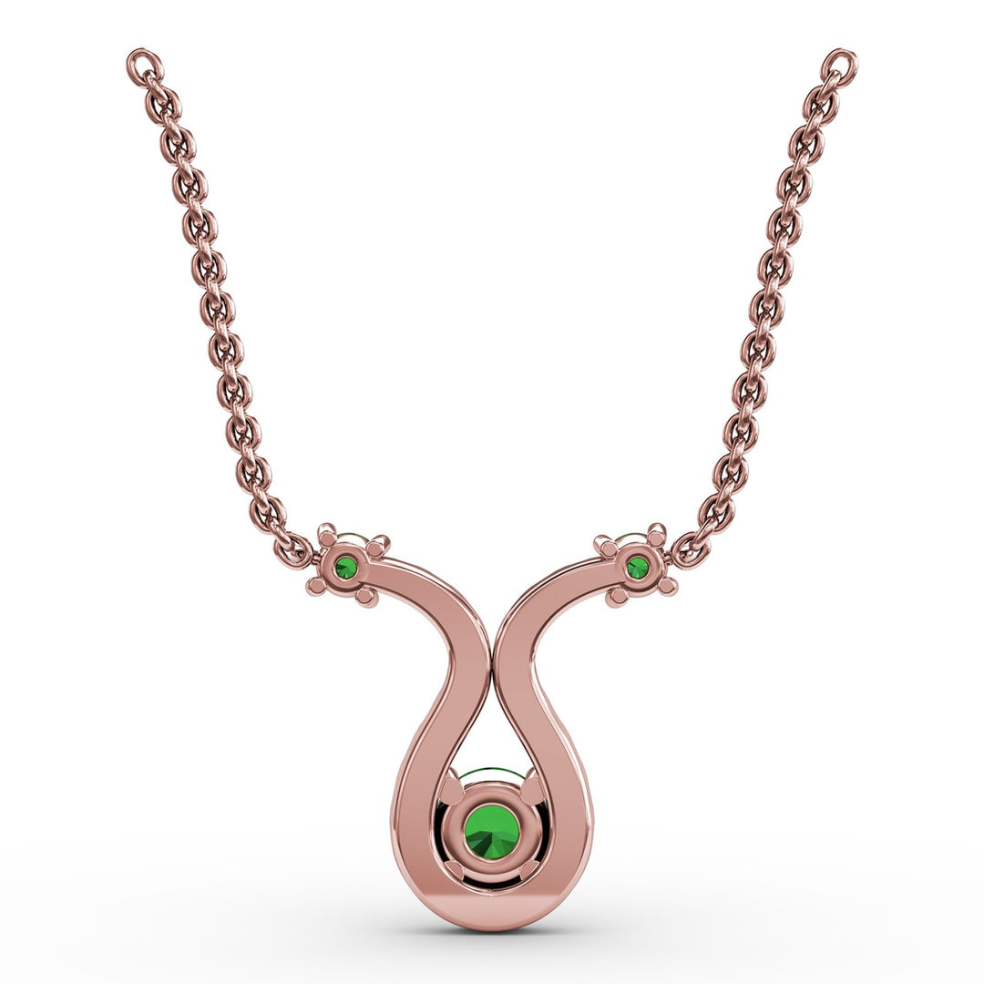 Full of Life Emerald and Diamond Pendant