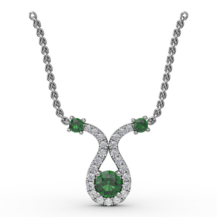 Full of Life Emerald and Diamond Pendant