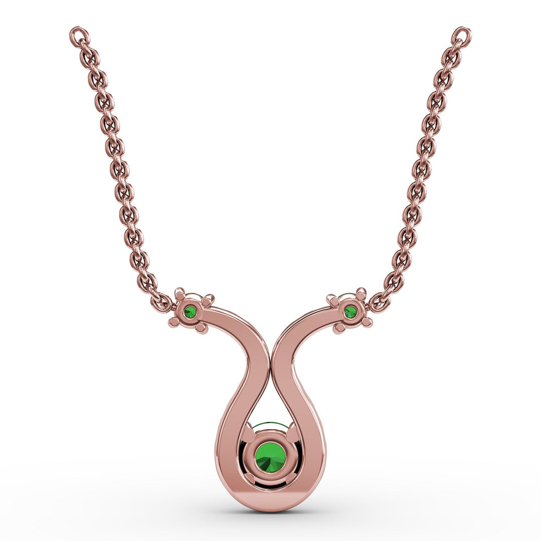 Full of Life Emerald and Diamond Pendant