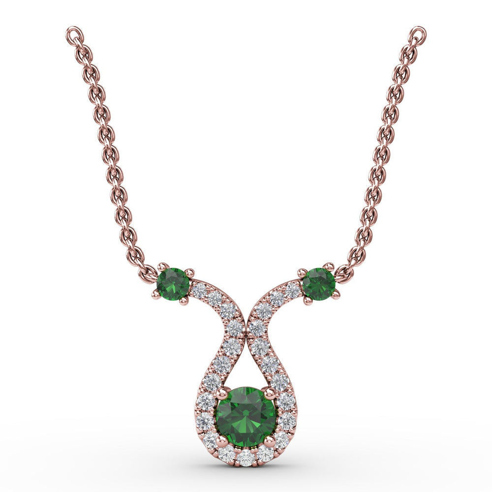 Full of Life Emerald and Diamond Pendant
