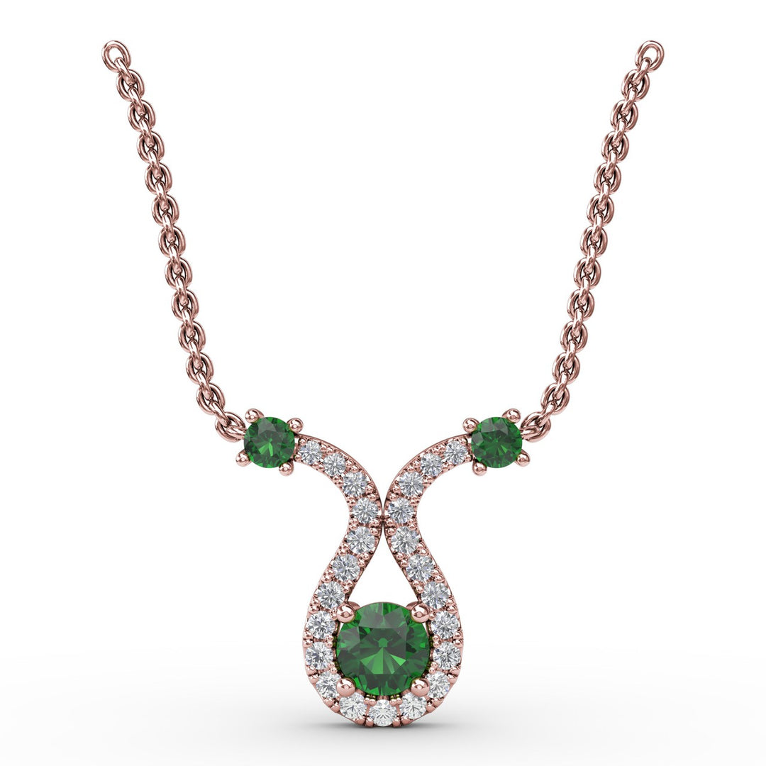 Full of Life Emerald and Diamond Pendant