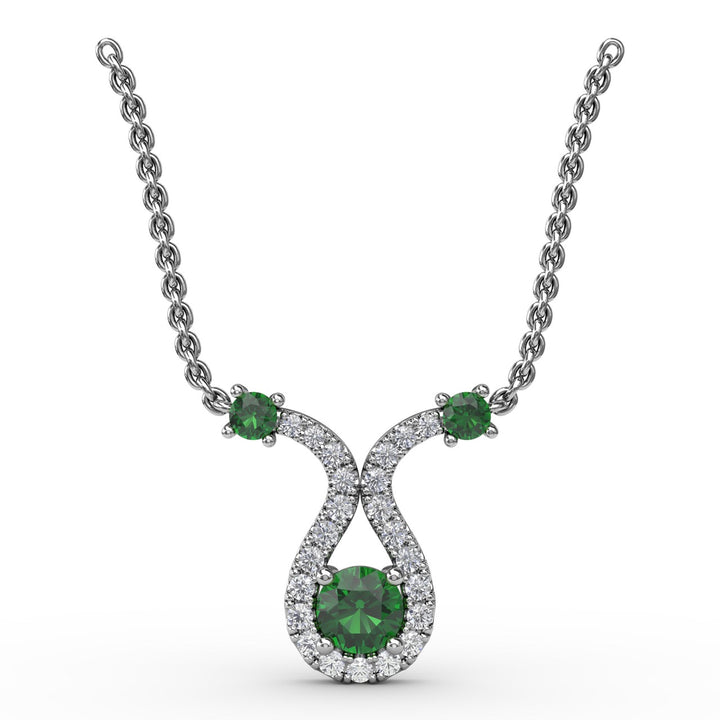 Full of Life Emerald and Diamond Pendant