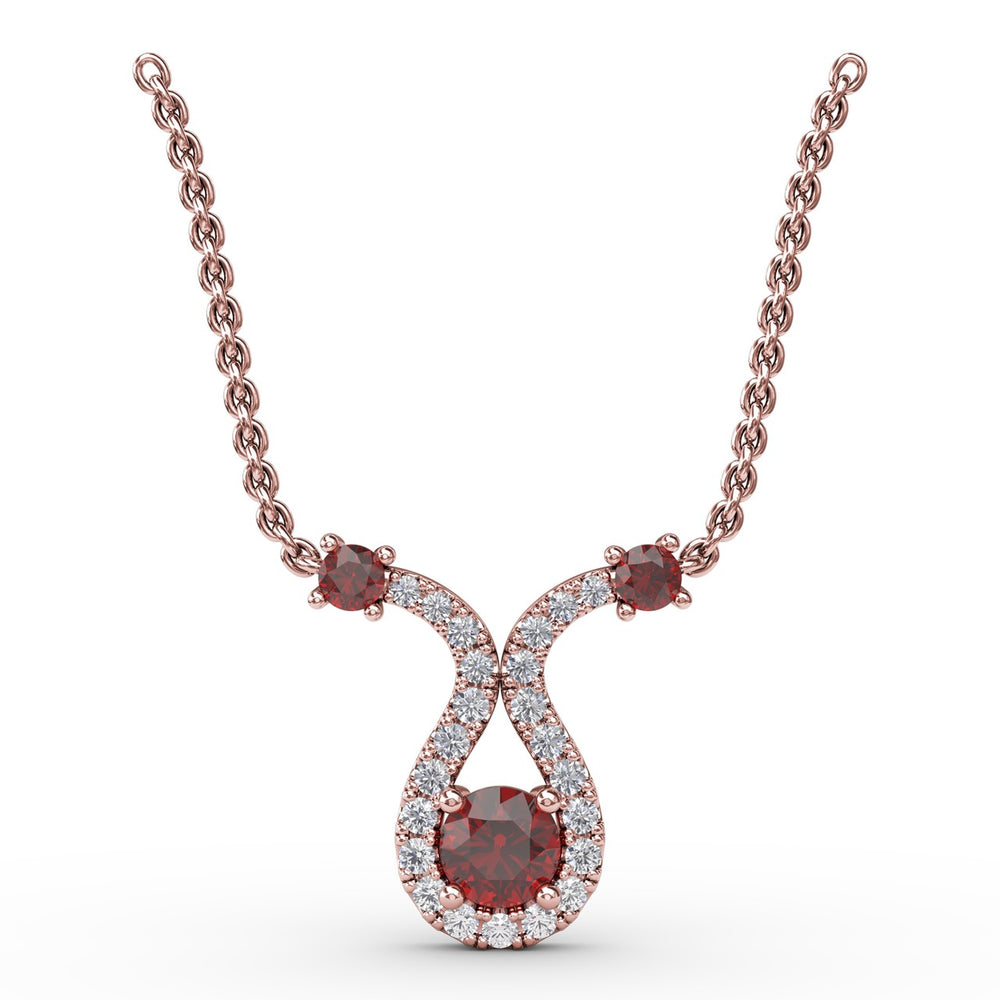 Full of Life Ruby and Diamond Pendant