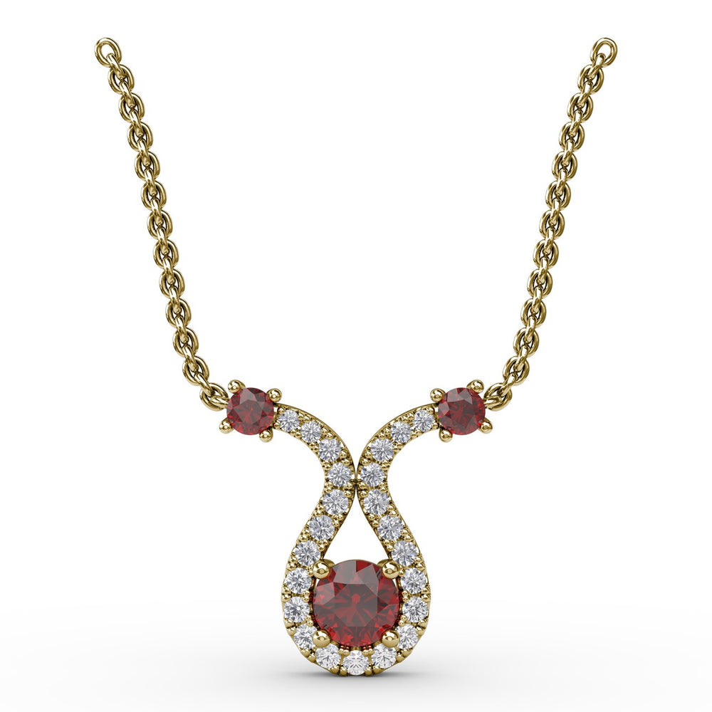 Full of Life Ruby and Diamond Pendant