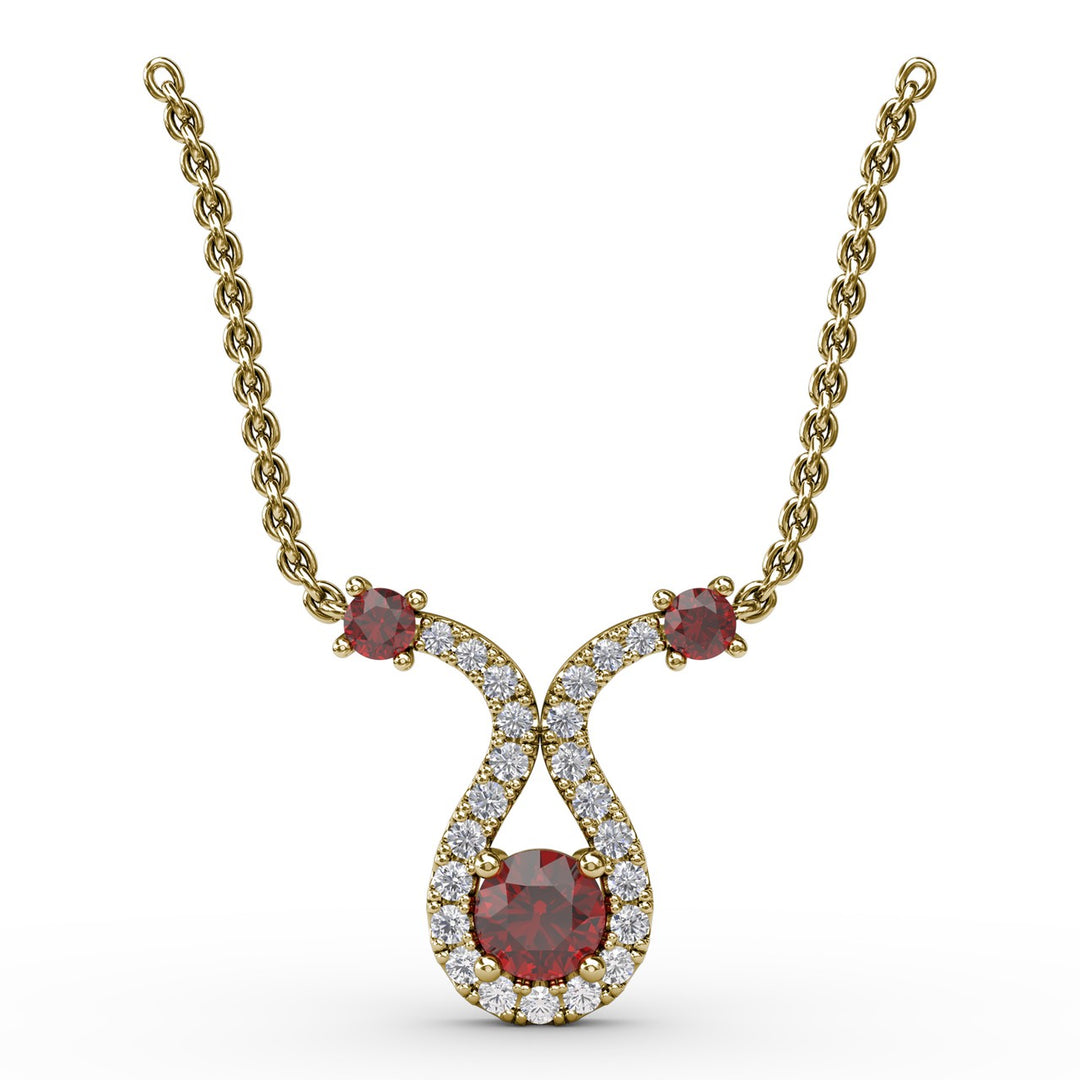 Full of Life Ruby and Diamond Pendant