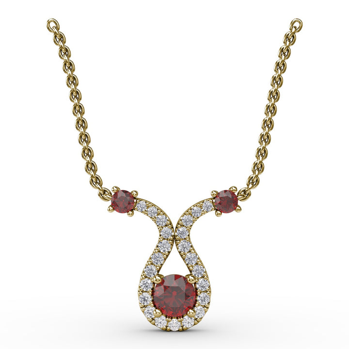 Full of Life Ruby and Diamond Pendant