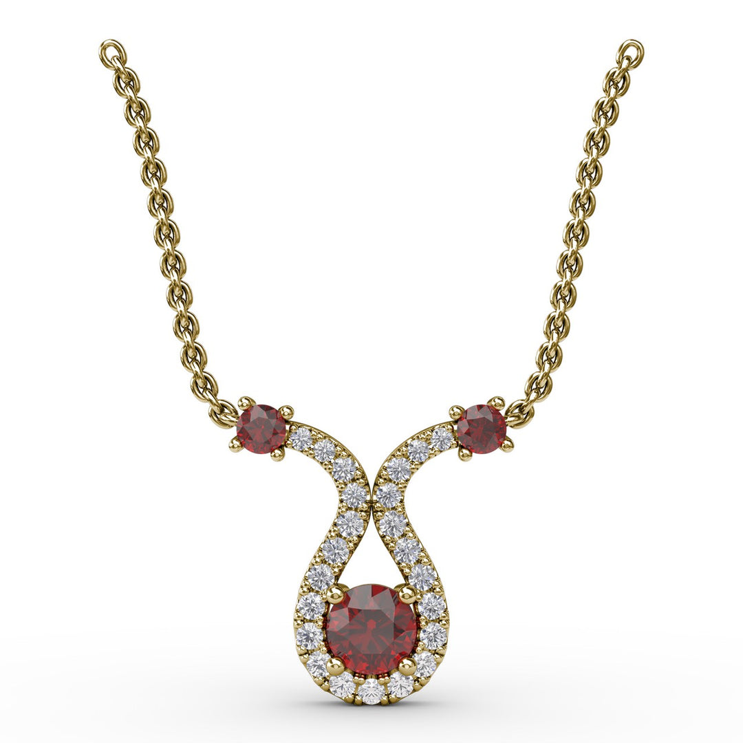Full of Life Ruby and Diamond Pendant