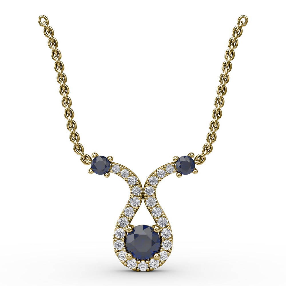 Full of Life Sapphire and Diamond Pendant