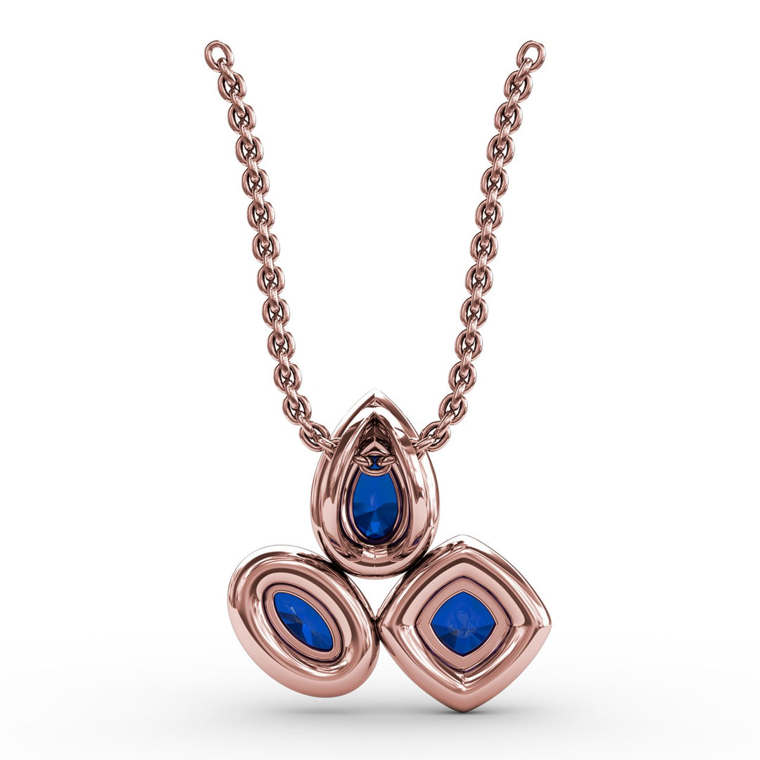 Never Dull Your Shine Sapphire and Diamond Pendant