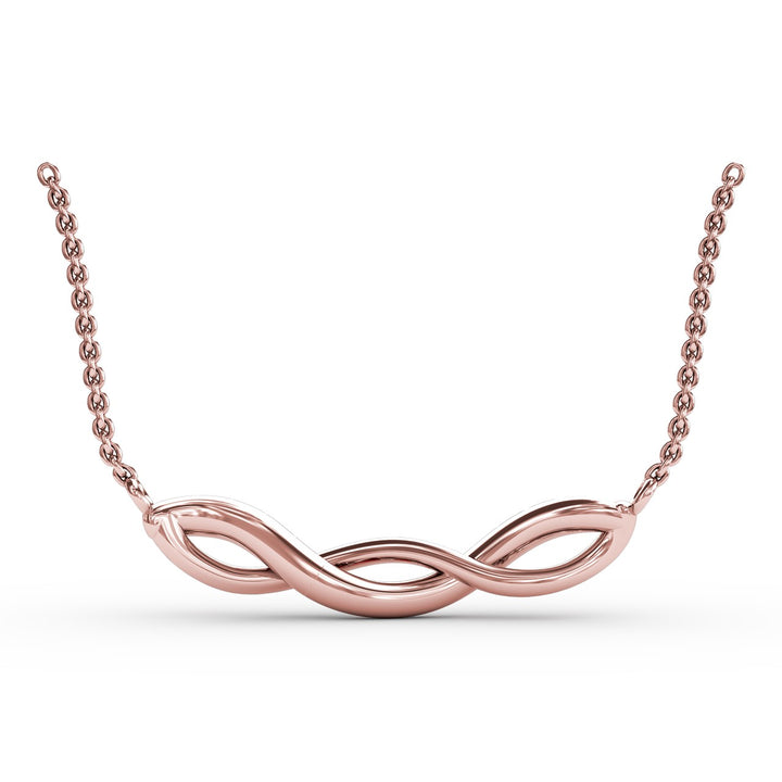 Ruby and Diamond Twist Pendant