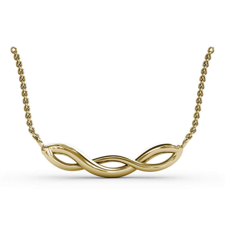 Ruby and Diamond Twist Pendant