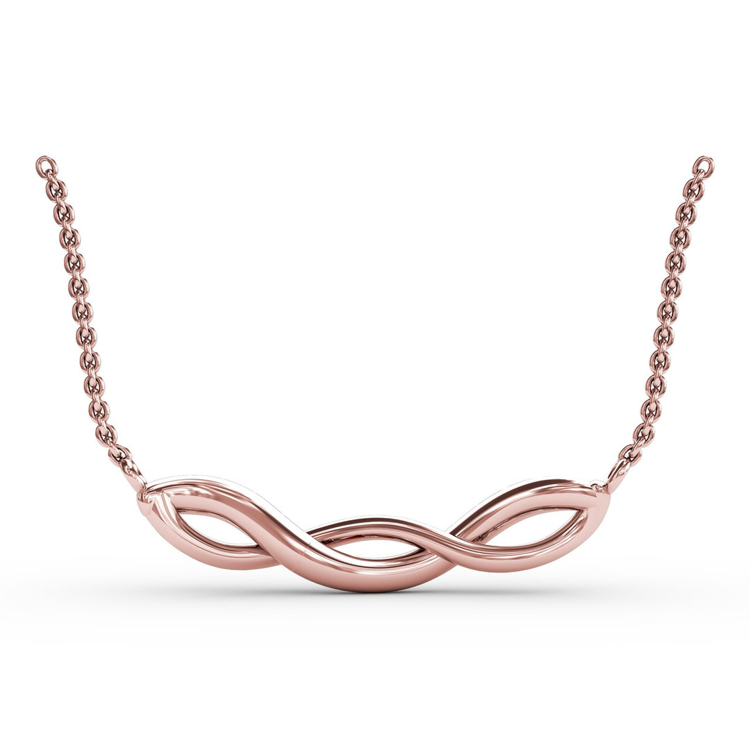 Ruby and Diamond Twist Pendant