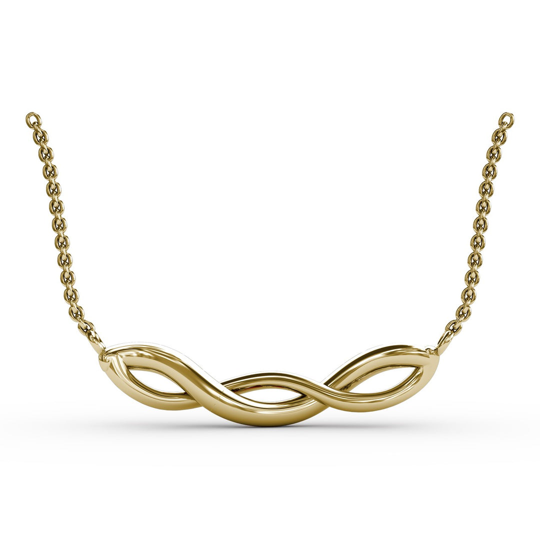 Ruby and Diamond Twist Pendant