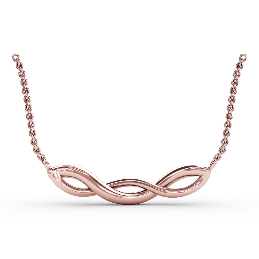 Ruby and Diamond Twist Pendant