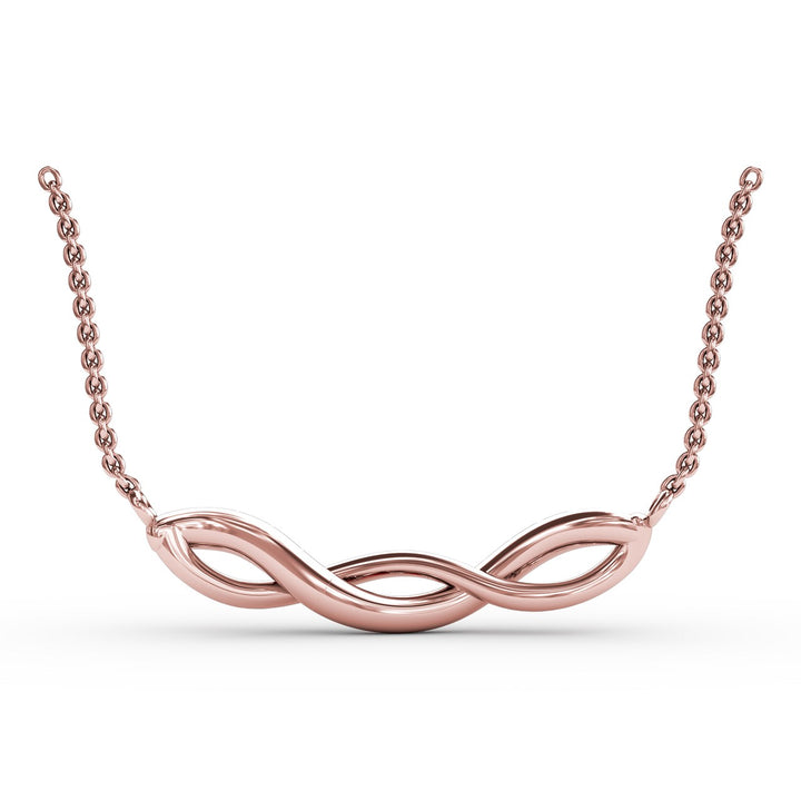 Ruby and Diamond Twist Pendant