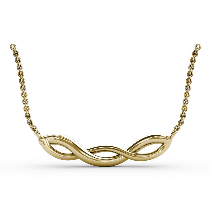 Ruby and Diamond Twist Pendant