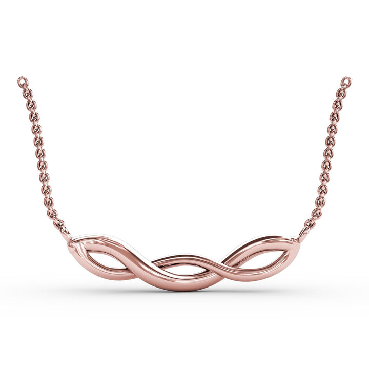 Sapphire and Diamond Twist Pendant