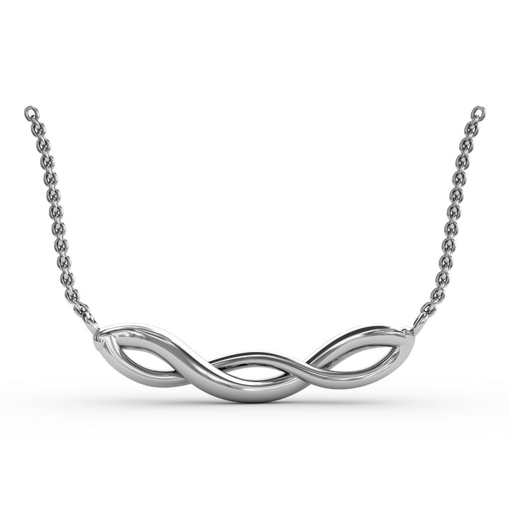 Sapphire and Diamond Twist Pendant