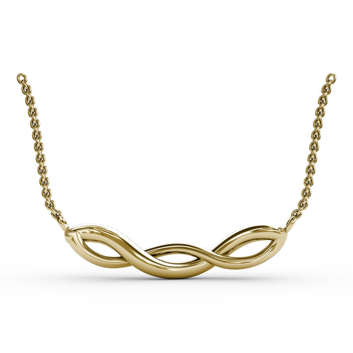 Sapphire and Diamond Twist Pendant