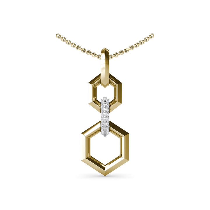 Lynq Hexagonal Drop Pendant
