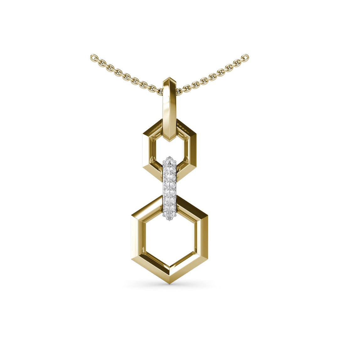 Lynq Hexagonal Drop Pendant