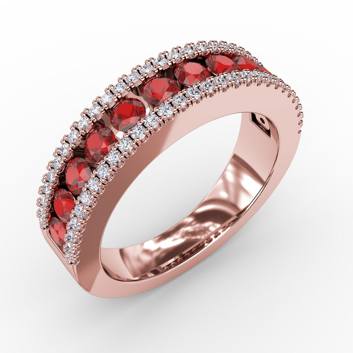 Destined To Be Ruby and Diamond Ring