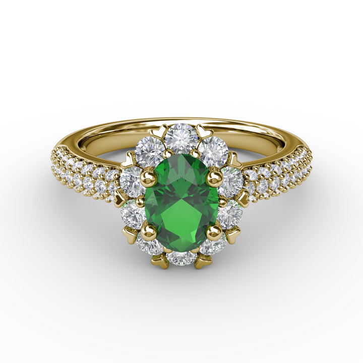 Blossoming Halo Ring
