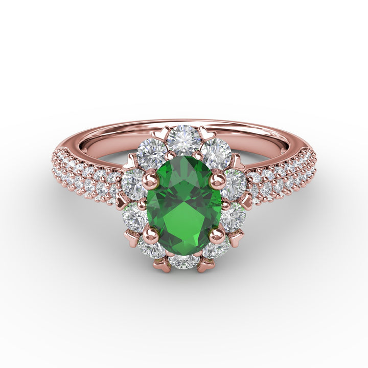 Blossoming Halo Ring