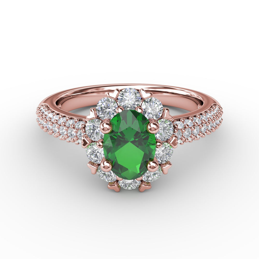 Blossoming Halo Ring