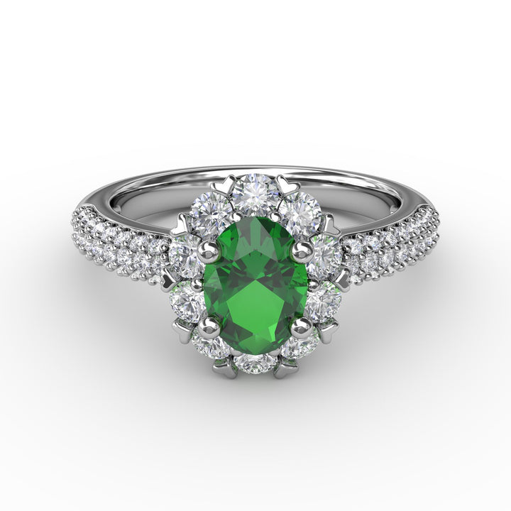 Blossoming Halo Ring