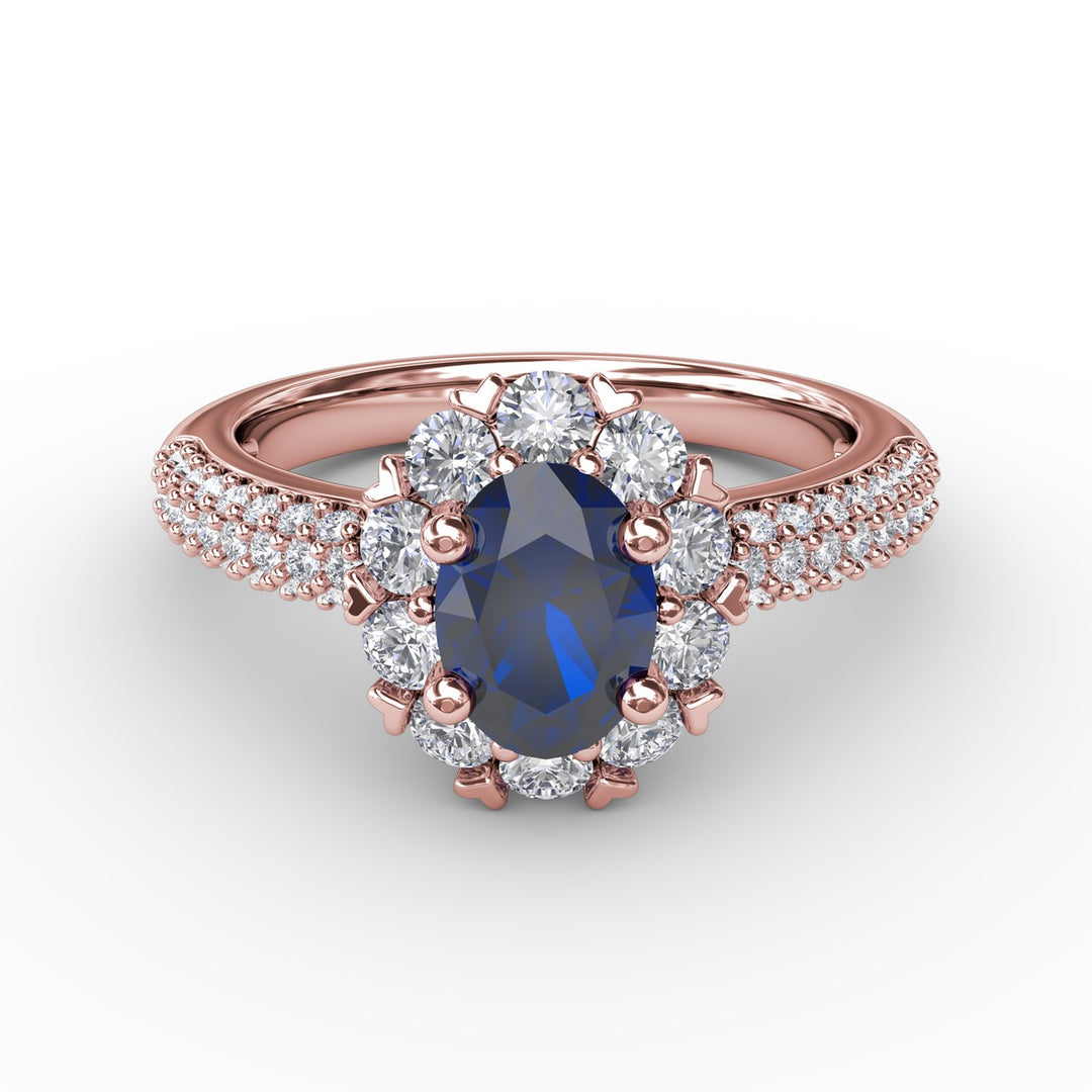 Blossoming Halo Ring