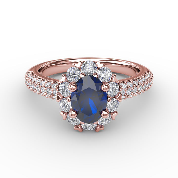 Blossoming Halo Ring