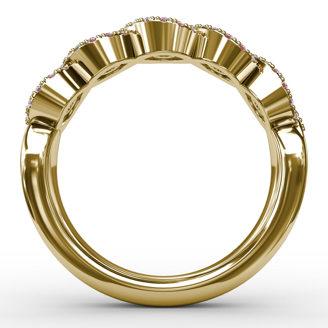 Hold Me Close Ruby and Diamond Twist Ring